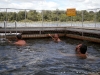 Piscina natural no rio Okavango, Namibia